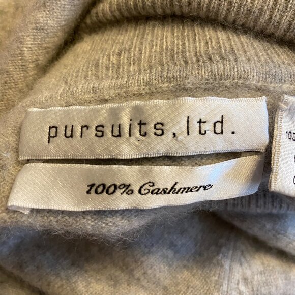 Vintage Cashmere Turtleneck Sweater Quiet Luxury Capsule Minimalist Old Money-S - Picture 9 of 11